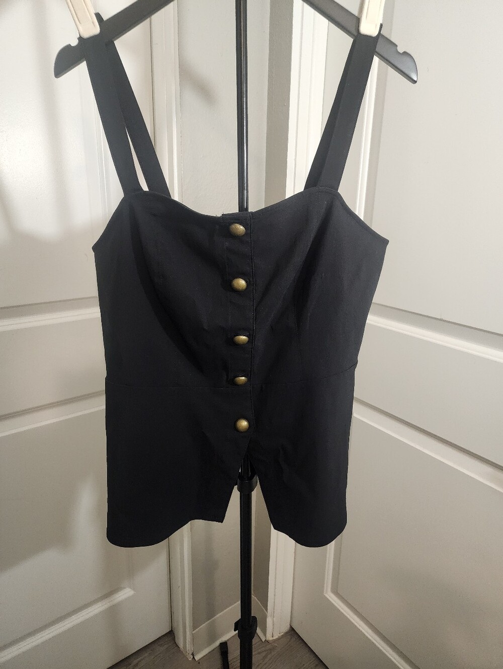 NWT Torrid Peplum Bengaline Button Front Bustier Top Size 00